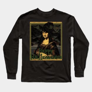 Happy Spooky Monalisa Halloween Long Sleeve T-Shirt